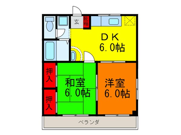 あやめ庵ハイツの物件間取画像